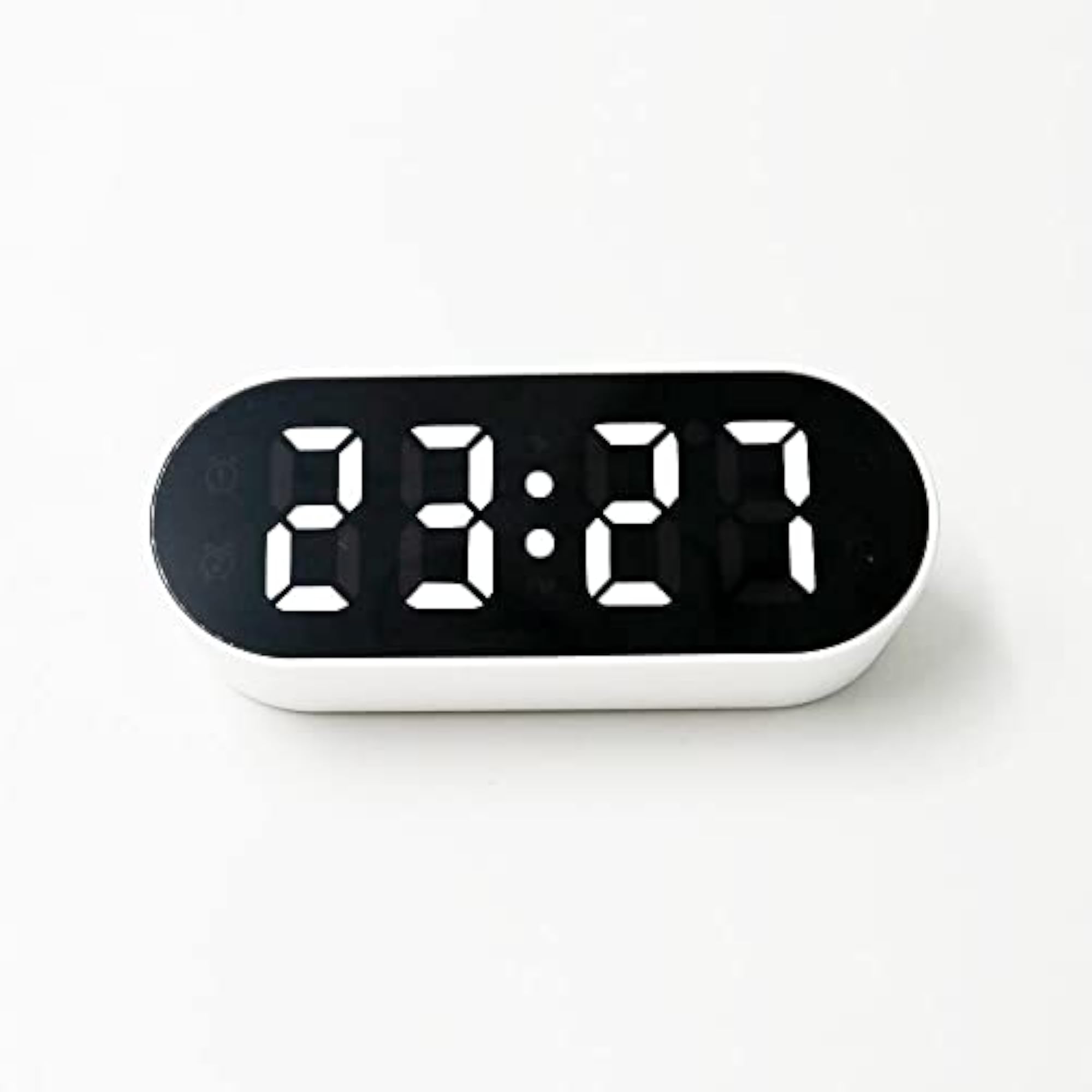 SHELLHOME Small LED Alarm Clock with Adjustable Volume